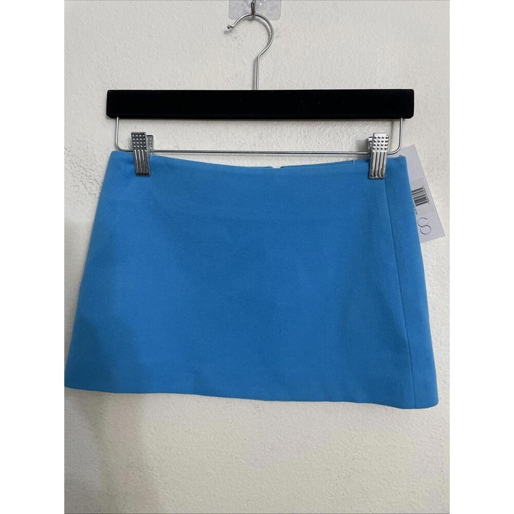 Ceren Ocak Straight Mini Skirt in blue size XXS NWT $325msrp - Picture 6 of 9